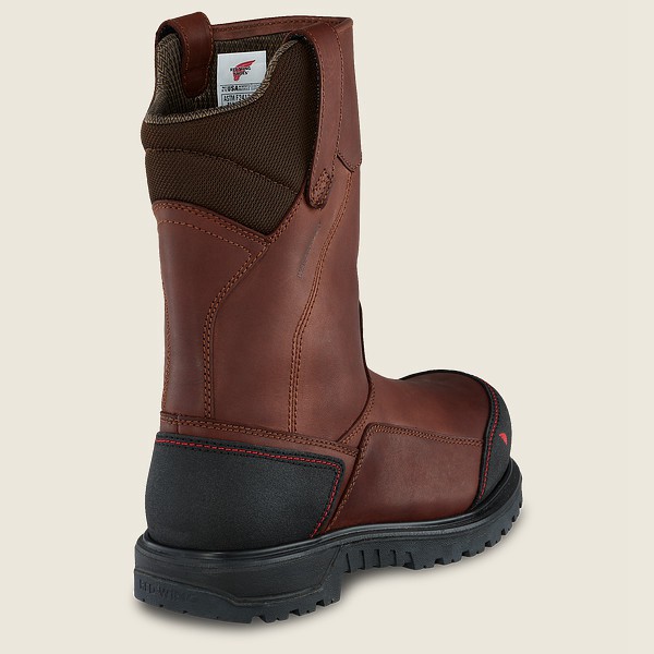 Red Wing Safety Boots Brown/Black - Red Wing Mens Brnr Xp - 11-inch Waterproof Csa Toe Pull-on - MWQ